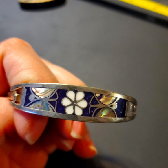 Girls Silver Mexico Floral Bracelet - Picture 1 of 6